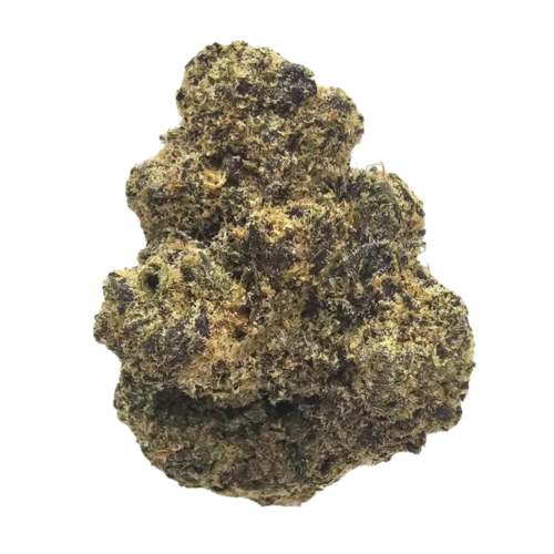 Premium Carbon Fiber THCA Tea Flower featuring dense, trichome-coated flowers with rich notes of dark grape, smooth vanilla cream and earthy gas, expertly grown for exceptional aroma and flavour.